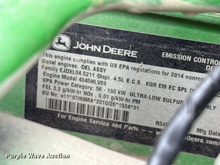 image for item EP0709 2014 John Deere 5100E MFWD tractor