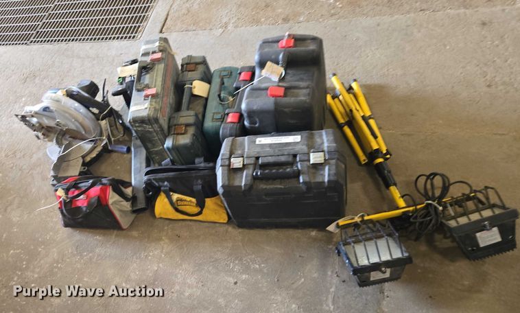 image for item ES2519 Dewalt assorted tools