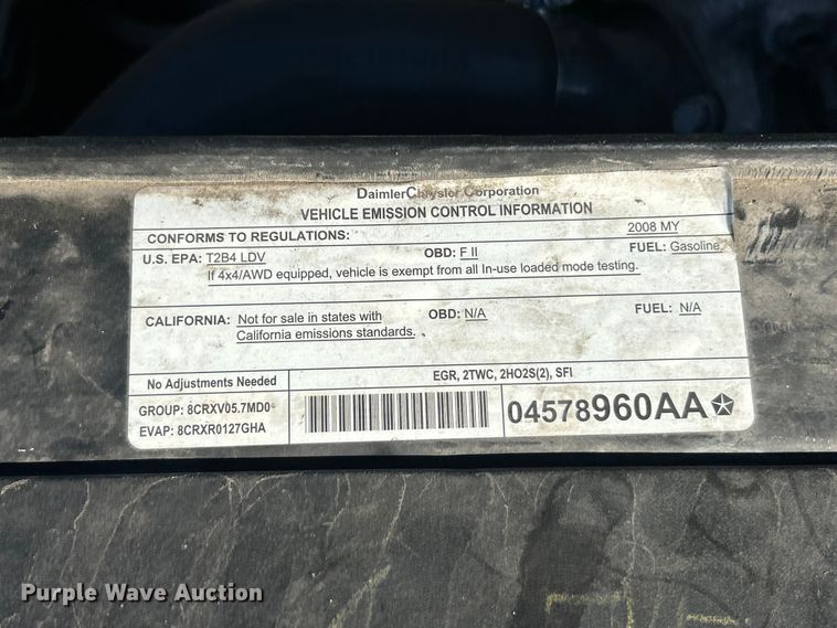 image for item ET3382 2008 Dodge Charger 