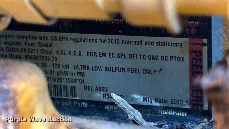 image for item ET3384 2014 John Deere 410K backhoe