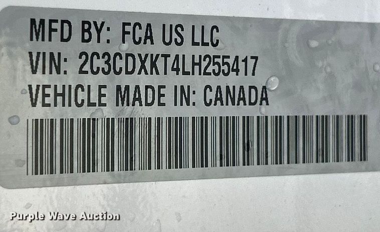 image for item ET3461 2020 Dodge Charger Police 