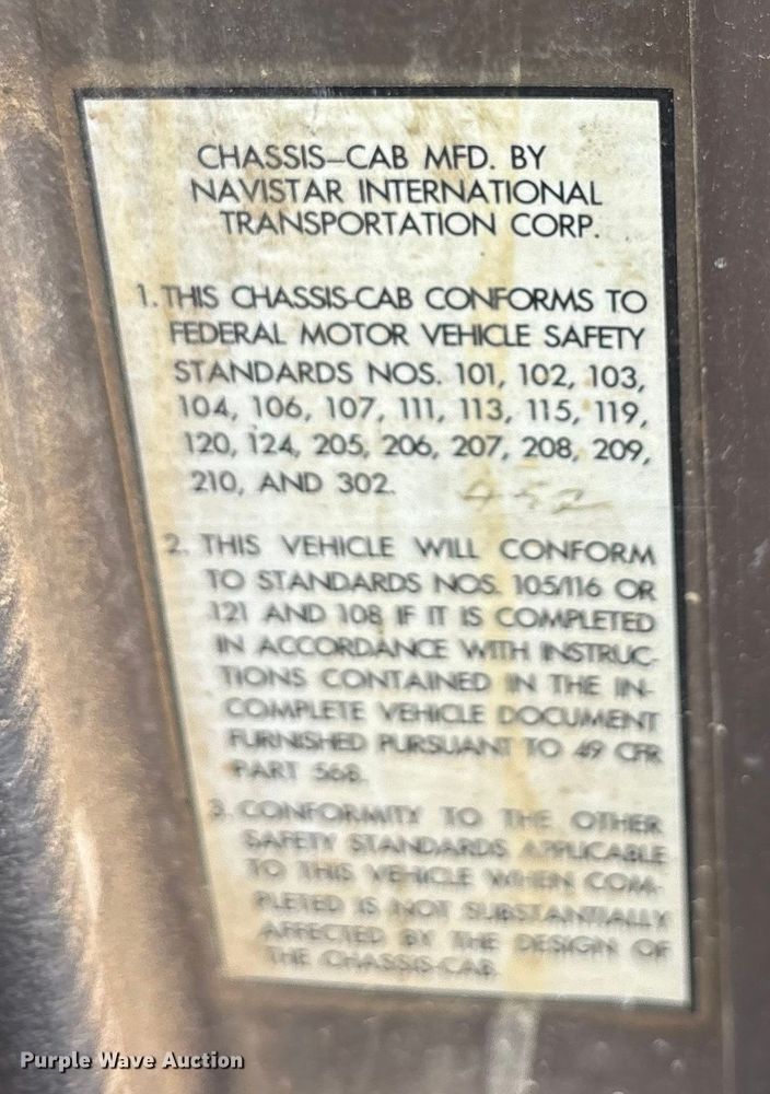 image for item ET7110 1992 International 4700 dump truck