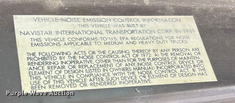 image for item ET7113 1990 International 4700 dump truck