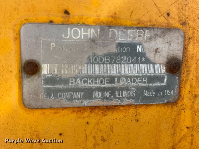 image for item ET7114 1992 John Deere 310D backhoe
