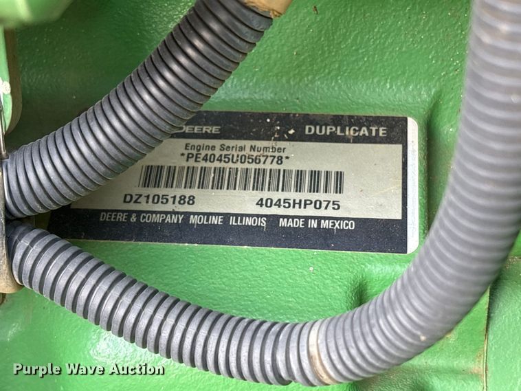 image for item ET7190 2017 John Deere 6105E MFWD tractor