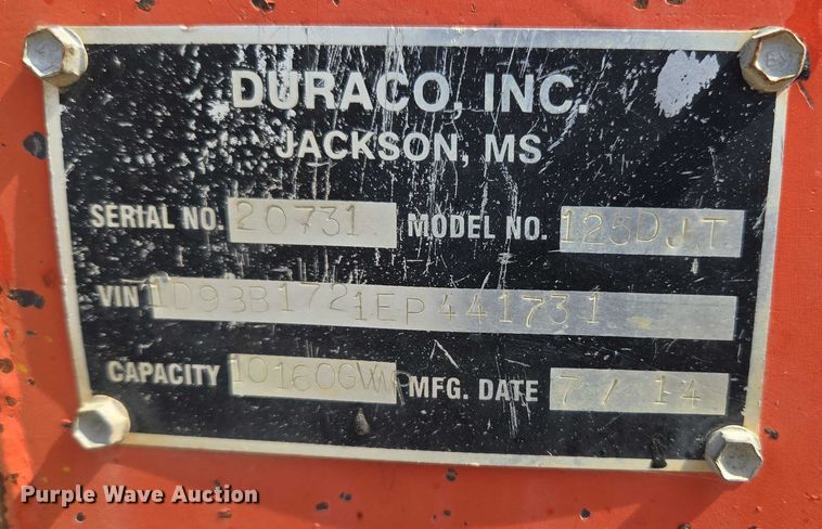 image for item EU3848 Draco INC 125DJT pothole patcher