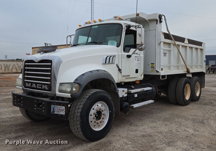 2009 Mack Granite Dump Truck VIN: 1M2AX04Y49M006367 Lot: 999319140