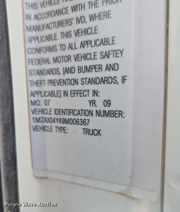 image for item EU3866 2009 Mack Granite dump truck