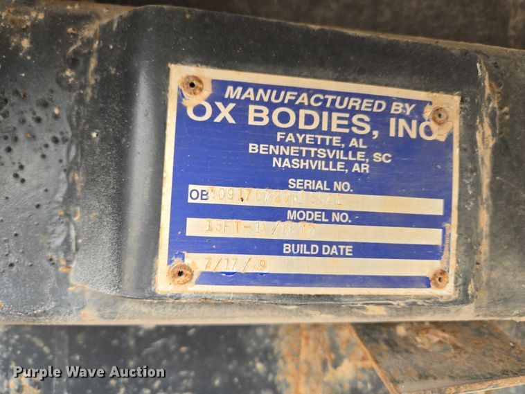 image for item EU3866 2009 Mack Granite dump truck