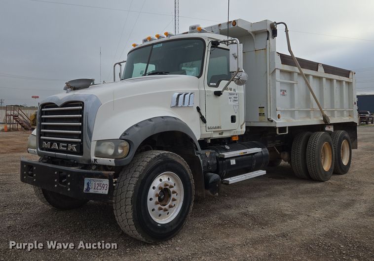 2009 Mack Granite Dump Truck VIN: 1M2AX04Y09M006365 Lot: 999319139