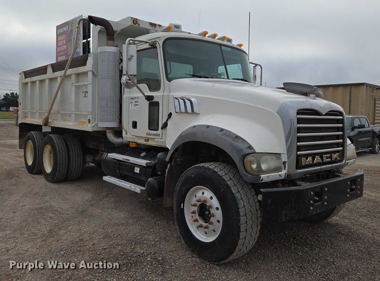 image for item EU3867 2009 Mack Granite dump truck