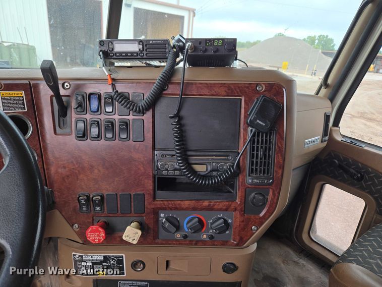 image for item EU3868 2009 Mack Granite dump truck