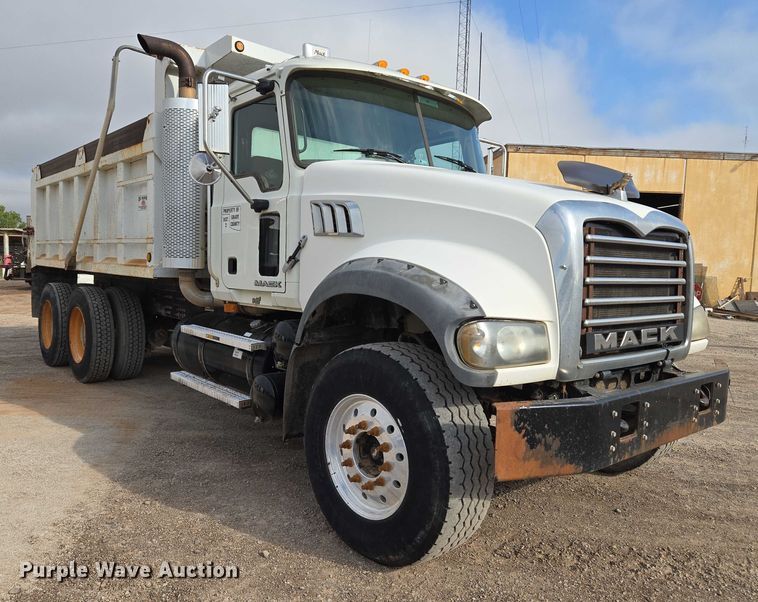 image for item EU3869 2009 Mack Granite dump truck