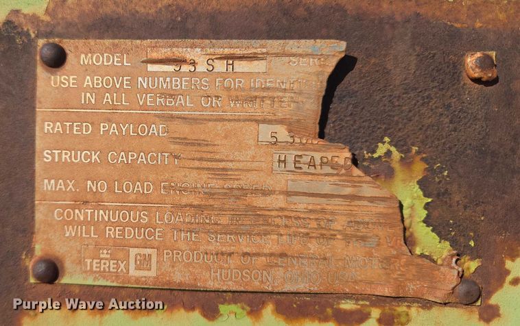 image for item EU3878 1978 Terex 33T0T-H elevating scraper