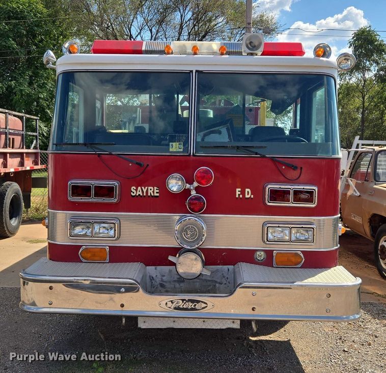 image for item EU3879 1986 Pierce Arrow pumper fire truck