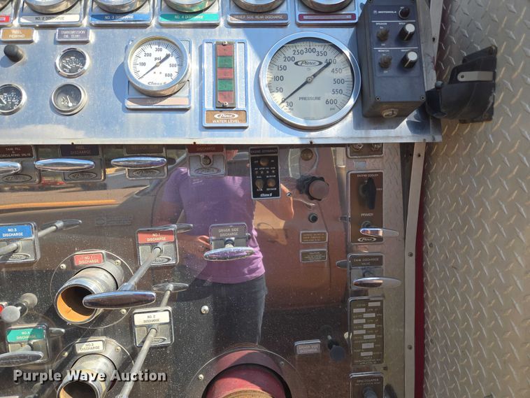 image for item EU3879 1986 Pierce Arrow pumper fire truck