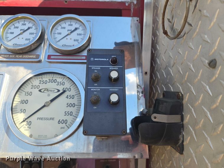 image for item EU3879 1986 Pierce Arrow pumper fire truck