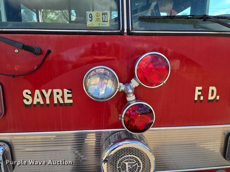 image for item EU3879 1986 Pierce Arrow pumper fire truck