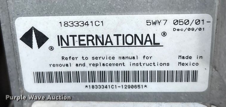 image for item EU4603 2002 International 4800 pumper fire truck