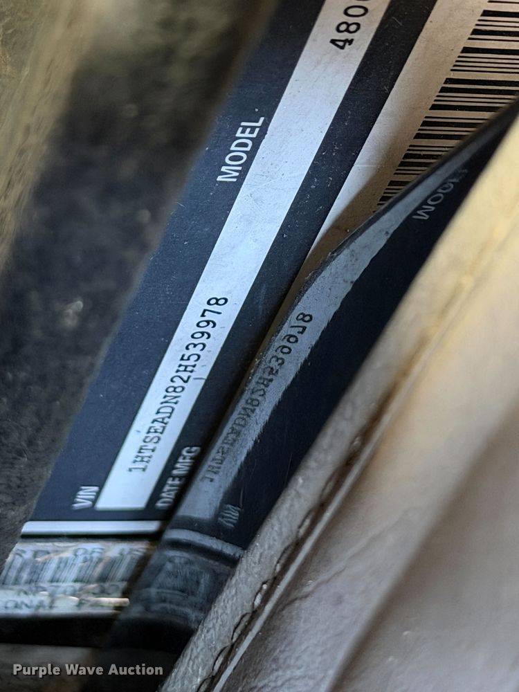 image for item EU4603 2002 International 4800 pumper fire truck