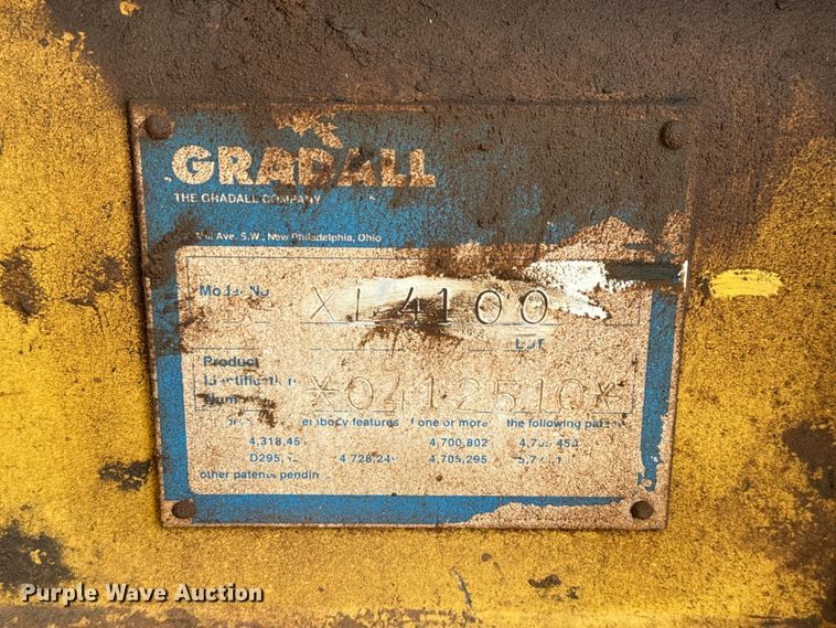 image for item EU5046 Gradall XL 4100 wheeled excavator