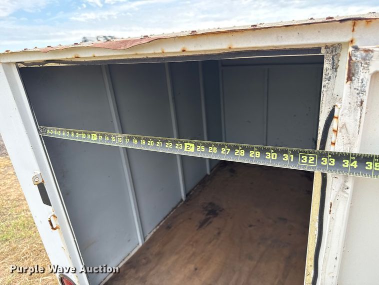 image for item EU5049 2003 Justin C Trailers enclosed cargo trailer