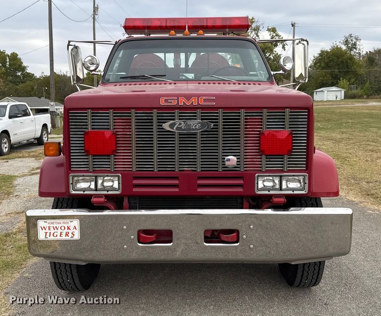 image for item EU5081 1990 GMC C7D  pumper fire truck