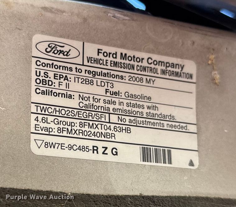 image for item EU5101 2008 Ford F150 SuperCrew pickup truck