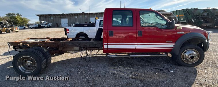 image for item EU5102 2005 Ford F550 truck cab and chassis