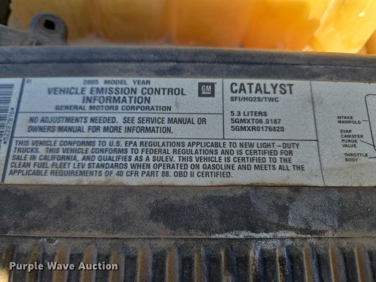 image for item EU5106 2005 Chevrolet Silverado 1500 pickup truck