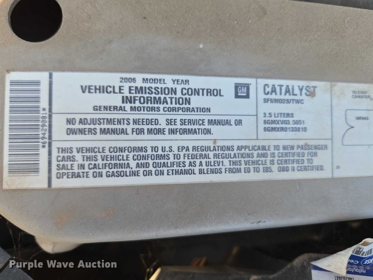 image for item EU5109 2006 Chevrolet Impala 