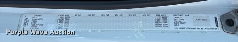 image for item EU5117 2015 Freightliner 114SD sewer jetter truck