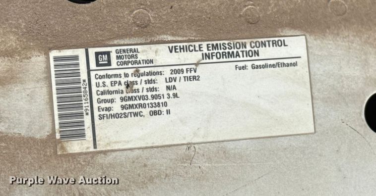 image for item EU5119 2009 Chevrolet Impala Police 