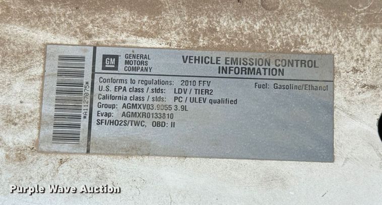 image for item EU5125 2010 Chevrolet Impala Police 