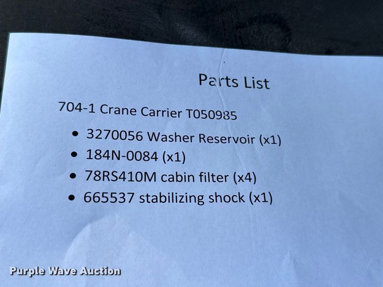 image for item EU5135 2013 Crane Carrier Low Entry refuse truck