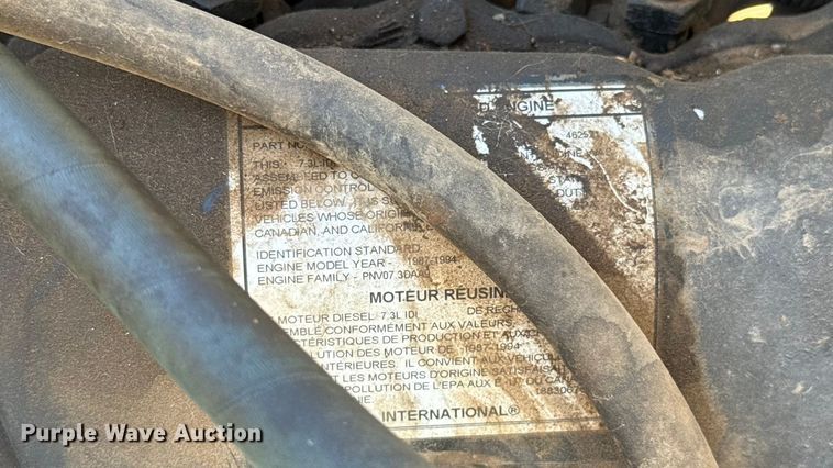 image for item EU5139 1990 International 4600 dump truck