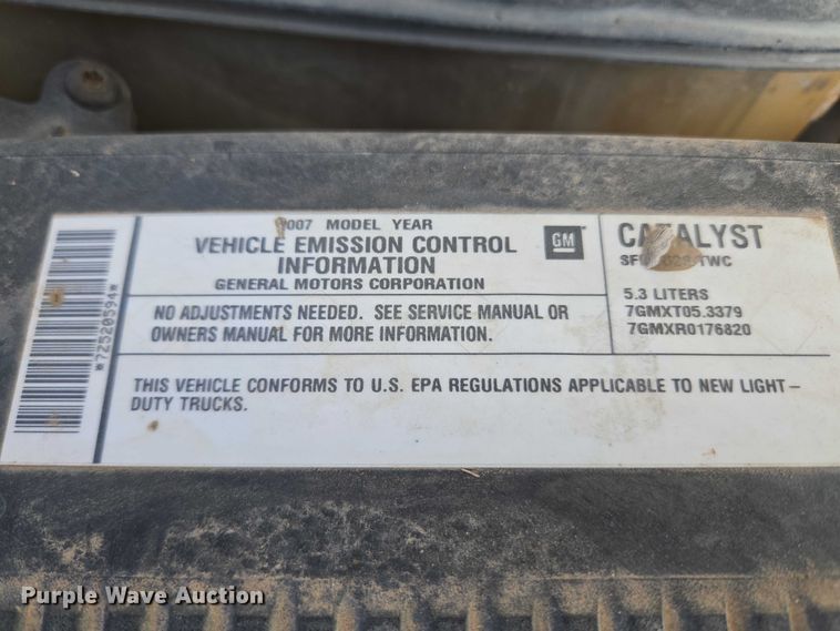 image for item EU5140 2007 Chevrolet Silverado 1500 Ext. Cab pickup truck