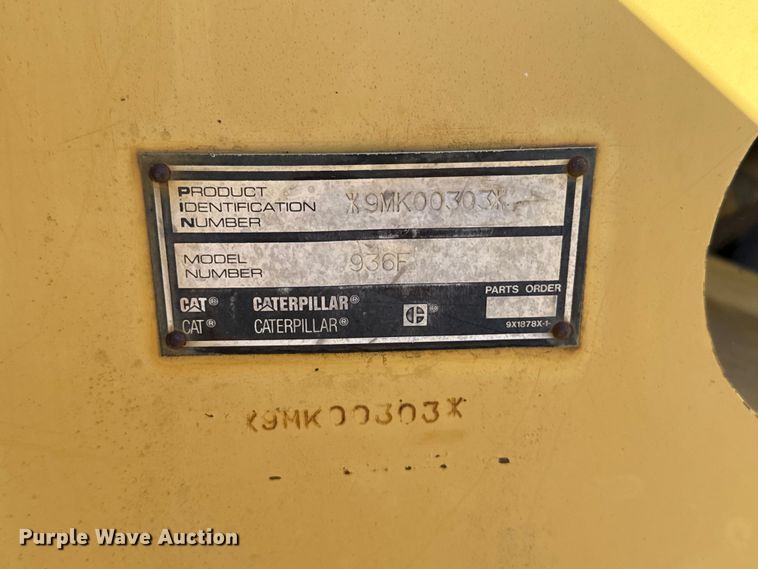 image for item EU5162 1993 Caterpillar 936F wheel loader