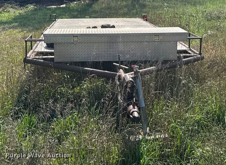 image for item EU6132 Shop built flatbed trailer