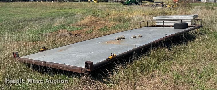 image for item EU6132 Shop built flatbed trailer