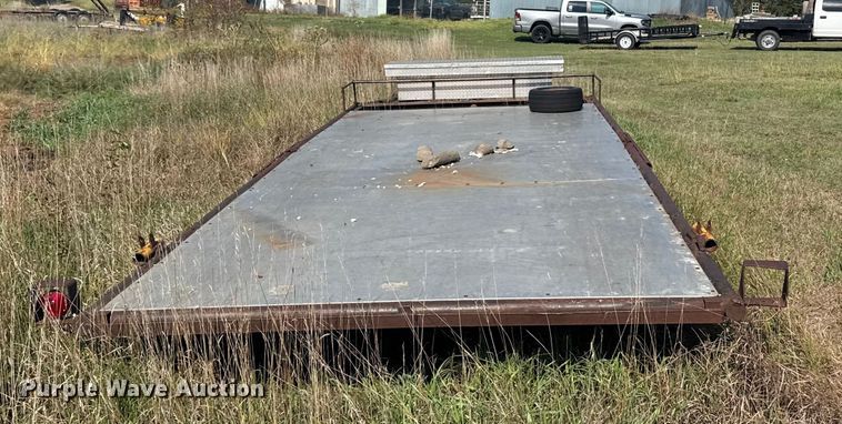 image for item EU6132 Shop built flatbed trailer
