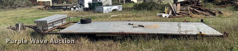 image for item EU6132 Shop built flatbed trailer