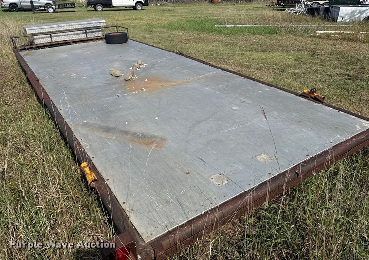 image for item EU6132 Shop built flatbed trailer