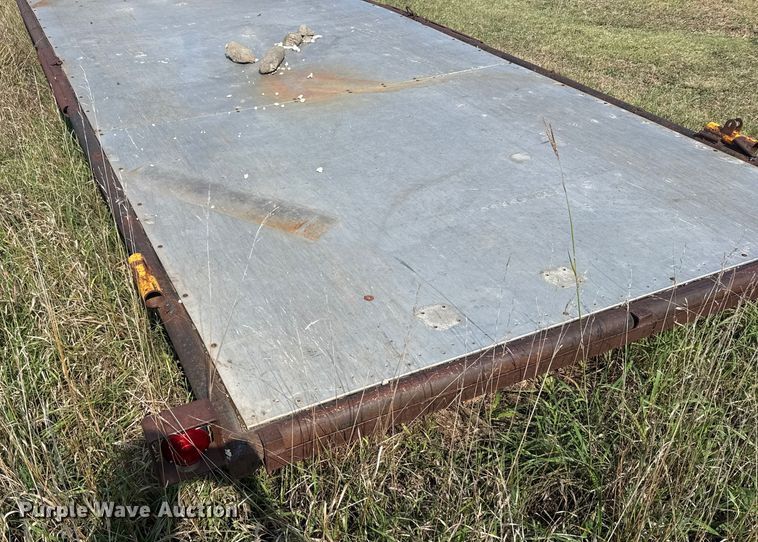 image for item EU6132 Shop built flatbed trailer