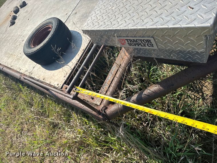 image for item EU6132 Shop built flatbed trailer