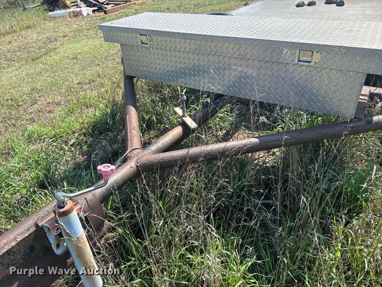 image for item EU6132 Shop built flatbed trailer