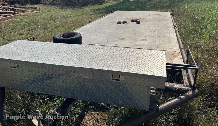 image for item EU6132 Shop built flatbed trailer