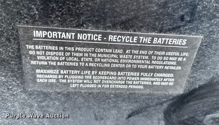 image for item EU6135 (2) Daktronics score boards