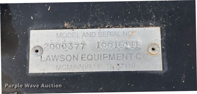 image for item EV3101 Lawson Equipment 2000377 skid steer sod cutter