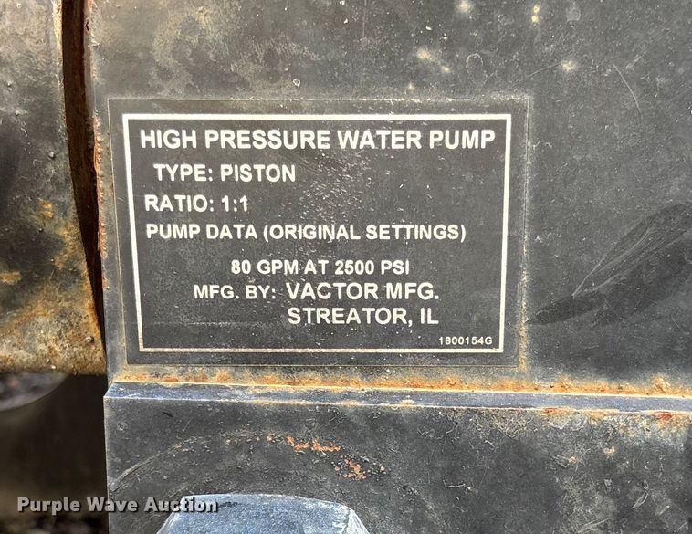 image for item EV3109 Sewer jetter truck parts